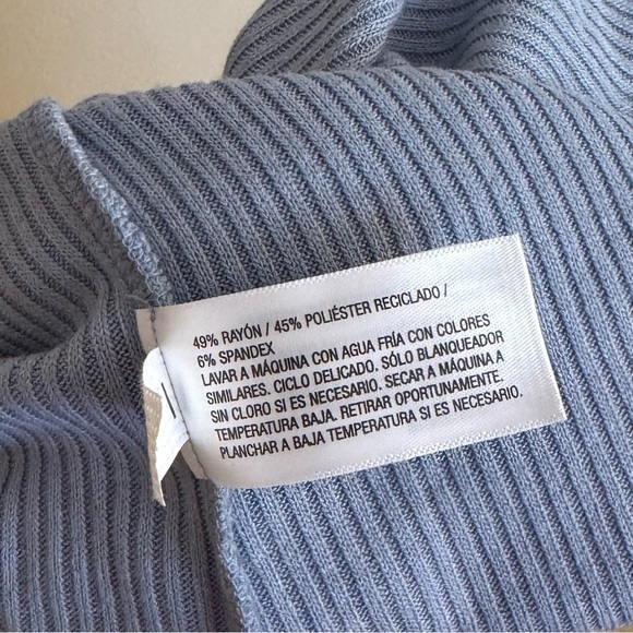 Universal Thread Women’s Drop Waist Ribbed Knit Midi Dress NWT Color Blue - Picture 7 of 7